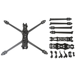 Châssis quadricoptère Mark4 7" – Frame FPV en fibre de carbone 3K, bras 5 mm, empattement 295 mm