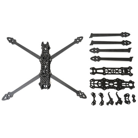 Châssis quadricoptère Mark4 7" – Frame FPV en fibre de carbone 3K, bras 5 mm, empattement 295 mm
